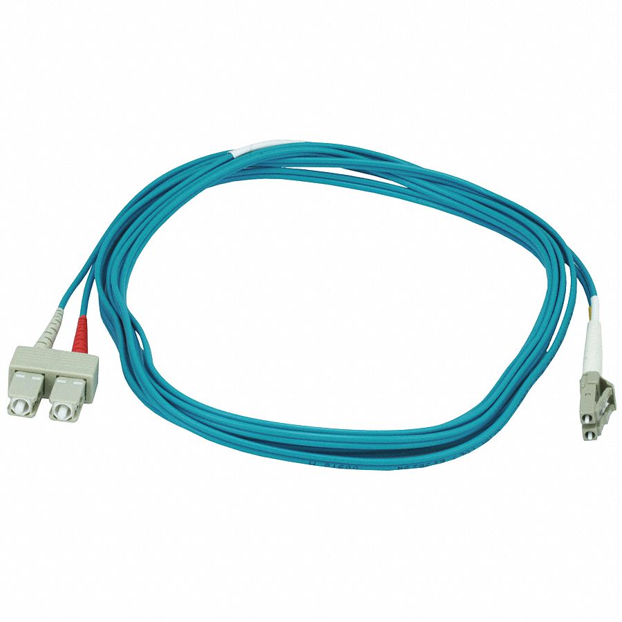 10Gb Fiber Optic Patch Cable, LC/SC, 3M