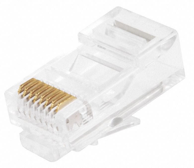 Plug, Modular, RJ45, Solid, Pk100