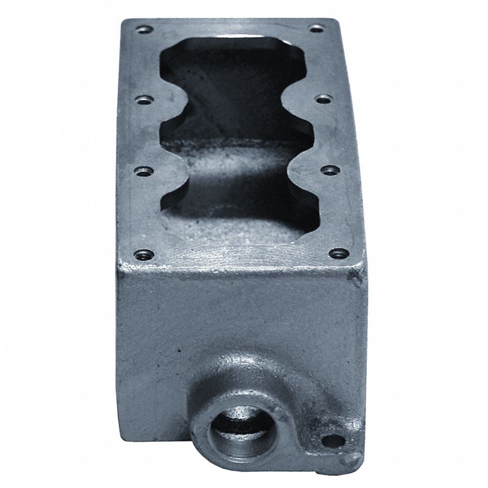 Mounting Body, 3Device, 1/2In, DeadEnd, Iron
