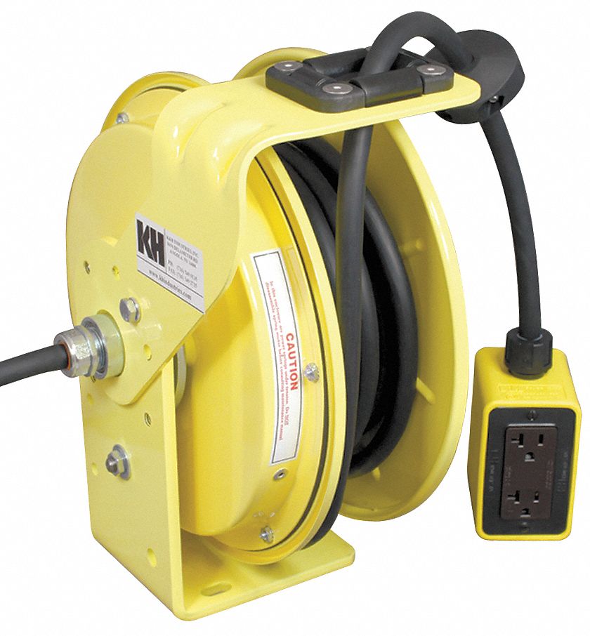 Heavy Duty Cord Reel, 50Ft, (2)-20A Duplex