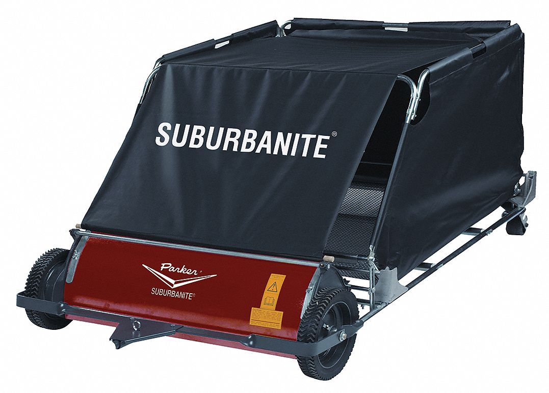 Tow Lawn Sweeper, 36 In. Wide, 17 Cu. Ft.