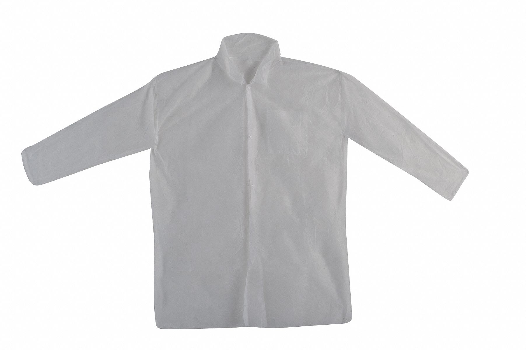 Disp. Lab Coat, XL, Polypropylene, Wht, PK30