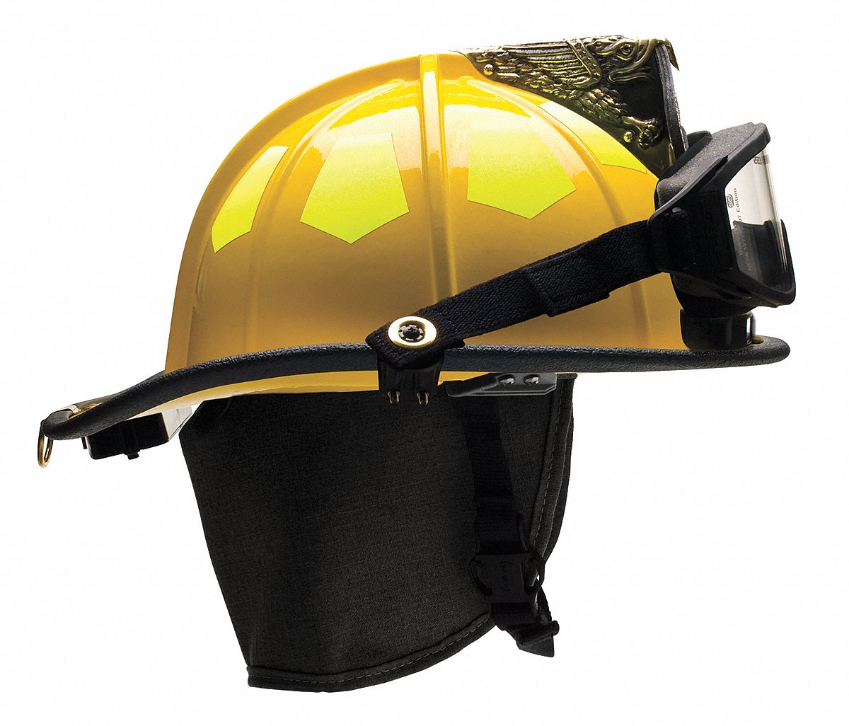 Fire Helmet, Yellow, Fiberglass