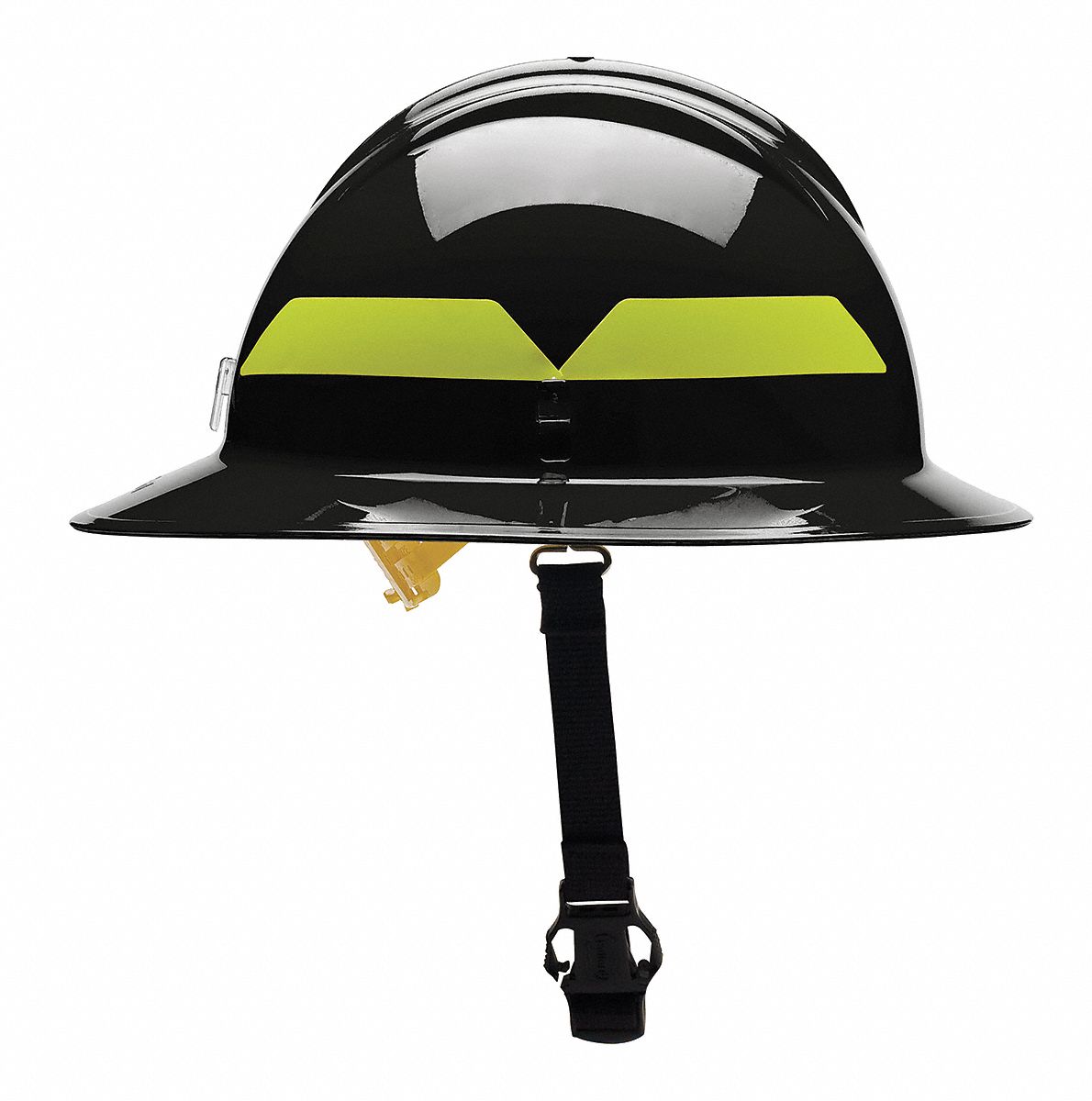 Fire Helmet, Black, Thermoplastic