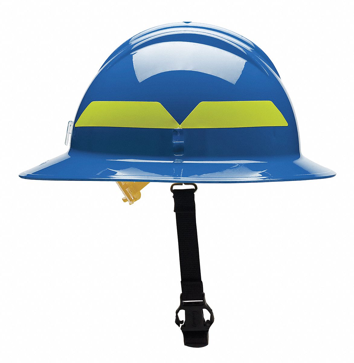 Fire Helmet, Blue, Thermoplastic