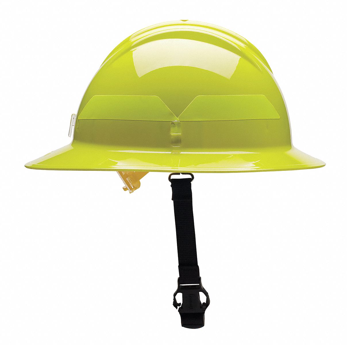 Fire Helmet, Lime-Yellow, Thermoplastic
