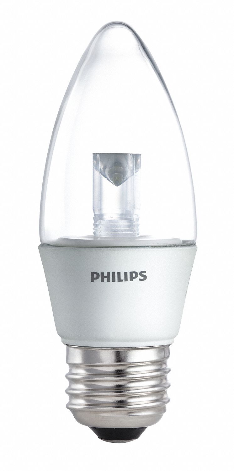 LED Light Bulb, B12, 2700K, Warm