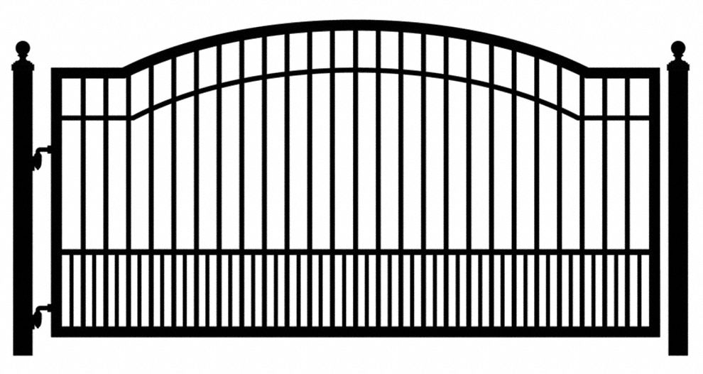 12ft Single Driveway Gate Biscayne