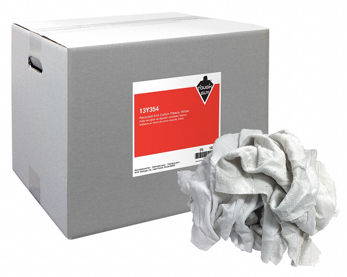 Cloth Rag, Rcycld Cottn Sweats, 25 lb.Box