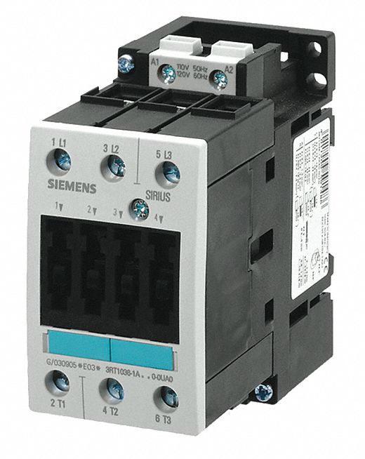 Contactor, IEC, 50A, 3P, 110VAC, 120VAC