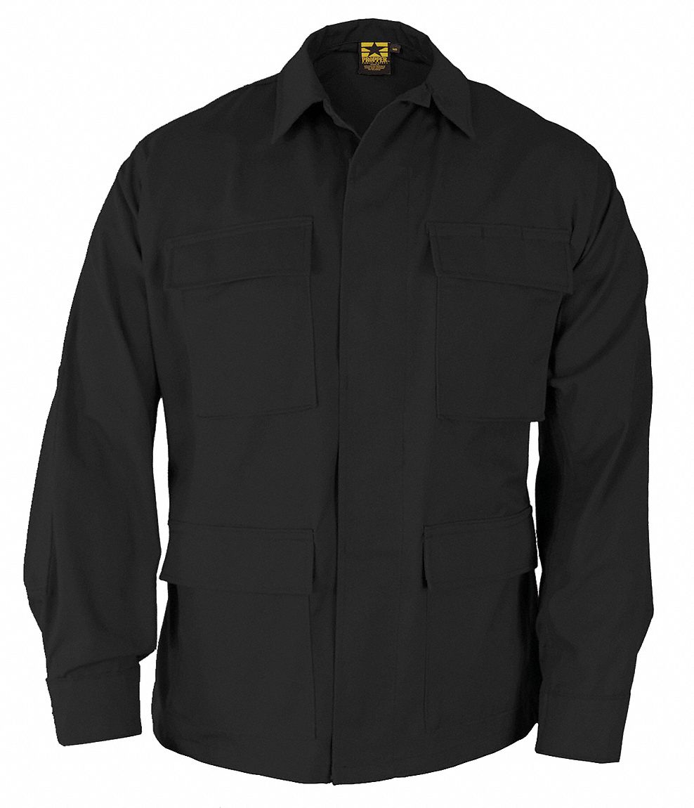 Military Coat, Black, Size S Reg