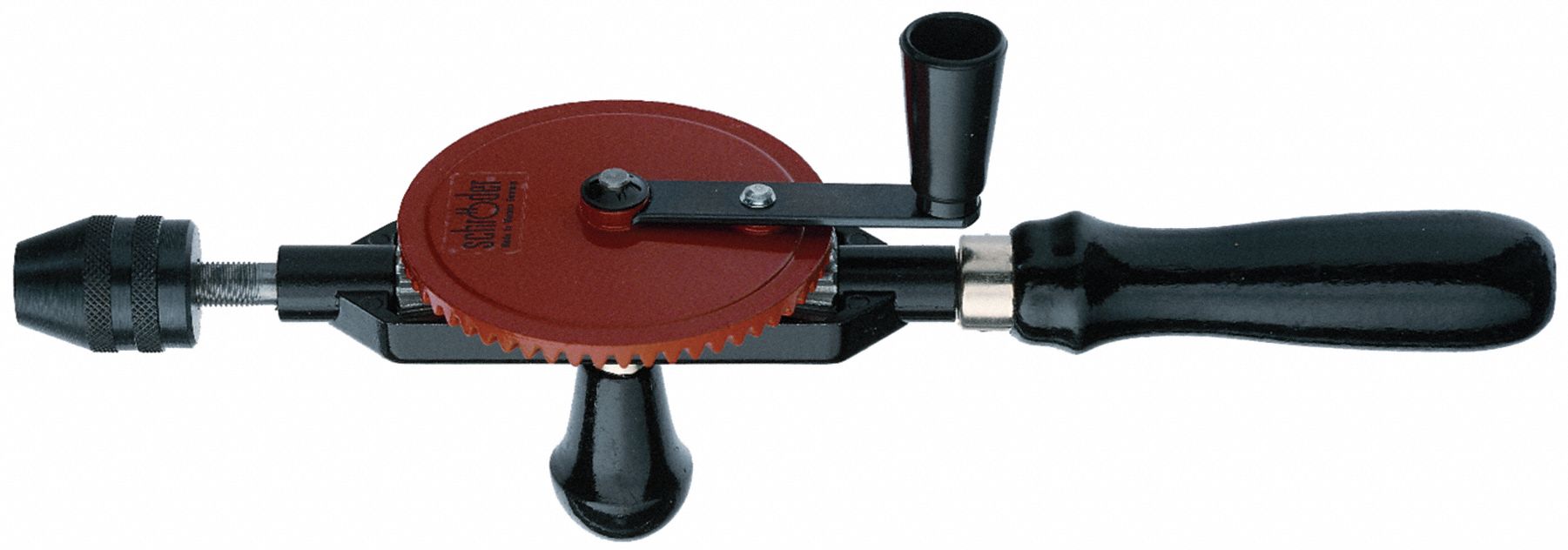 Rotary Hand Drill, 5/16 Chuck, 12 In L