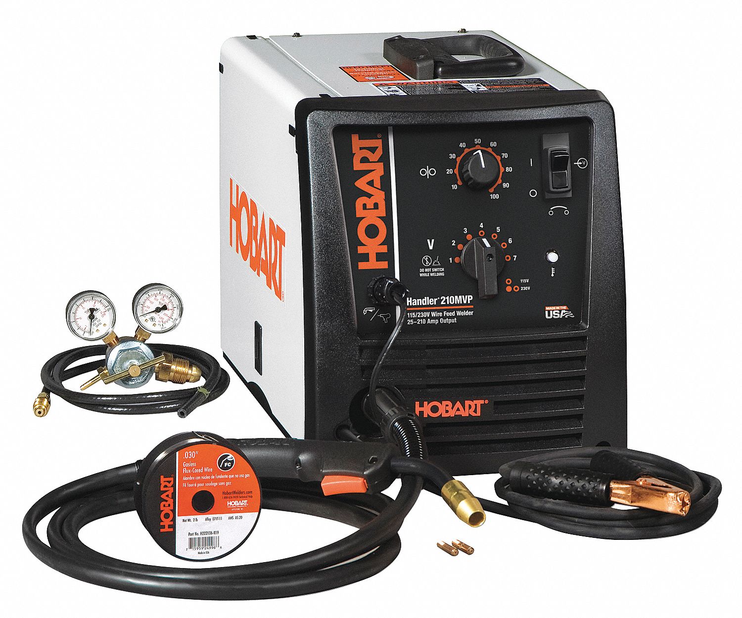 Hobart Handler 210, MVP Plugs 115/230v