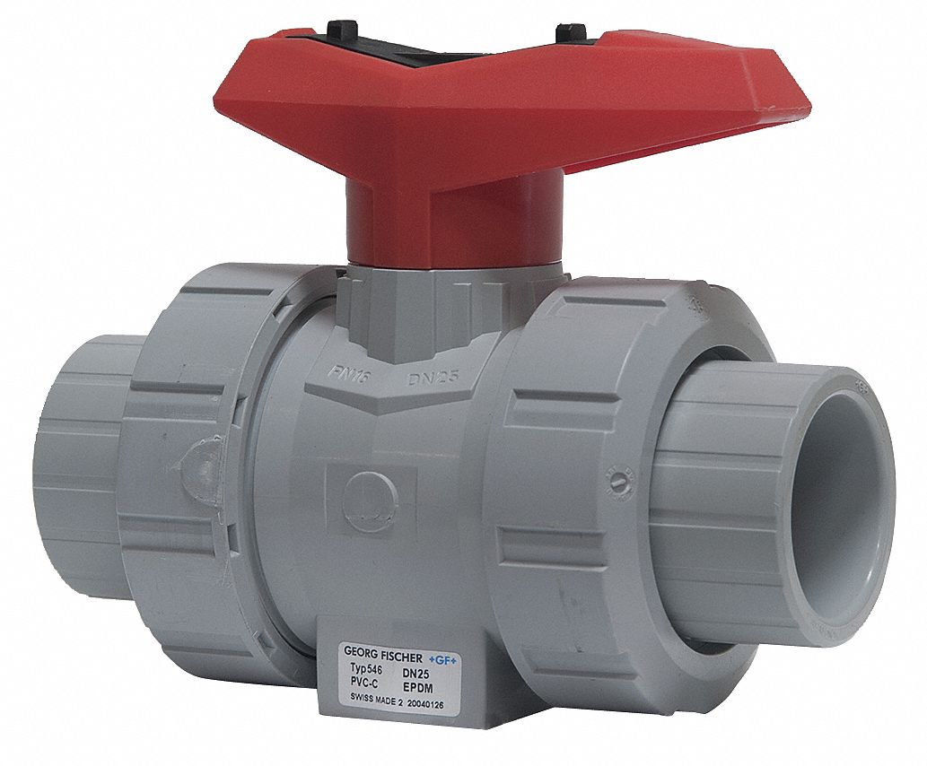 Ball Valve, 3 In, Socket, EPDM, CPVC