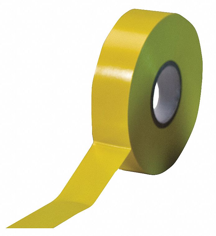 Electrical Tape, 3/4 x 66 ft, 7 mil, Yellow