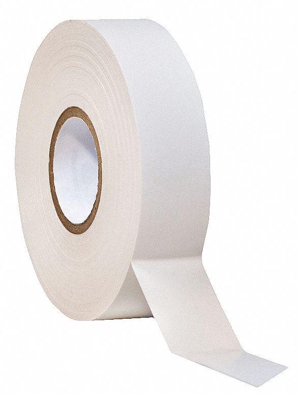 Electrical Tape, 3/4 x 66 ft, 7 mil, White