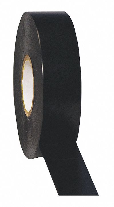 Electrical Tape, 3/4x66ft, 7mil, Black, PK10
