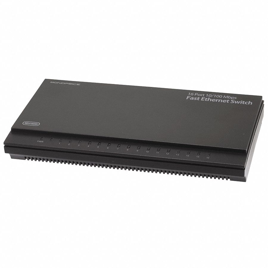 Ethernet Switch, 10/100 Mbps, 16P