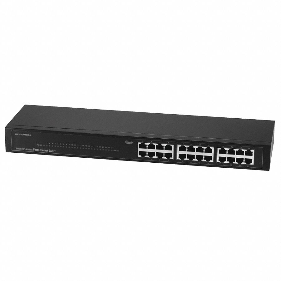 Ethernet Switch, 10/100 Mbps, 24P