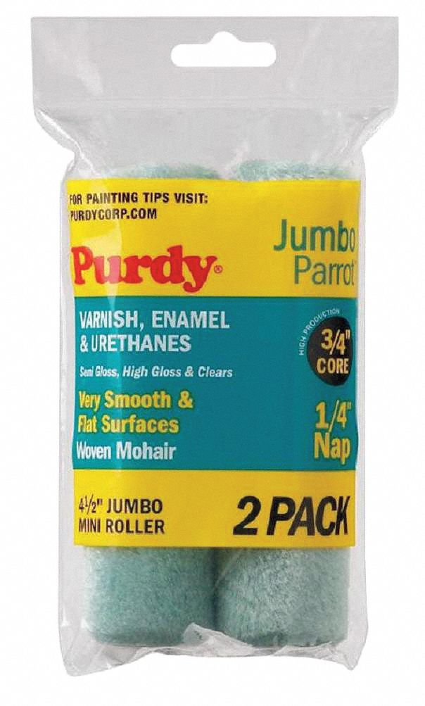 Mini Paint Roller Cover, 4-1/2 In, PK2