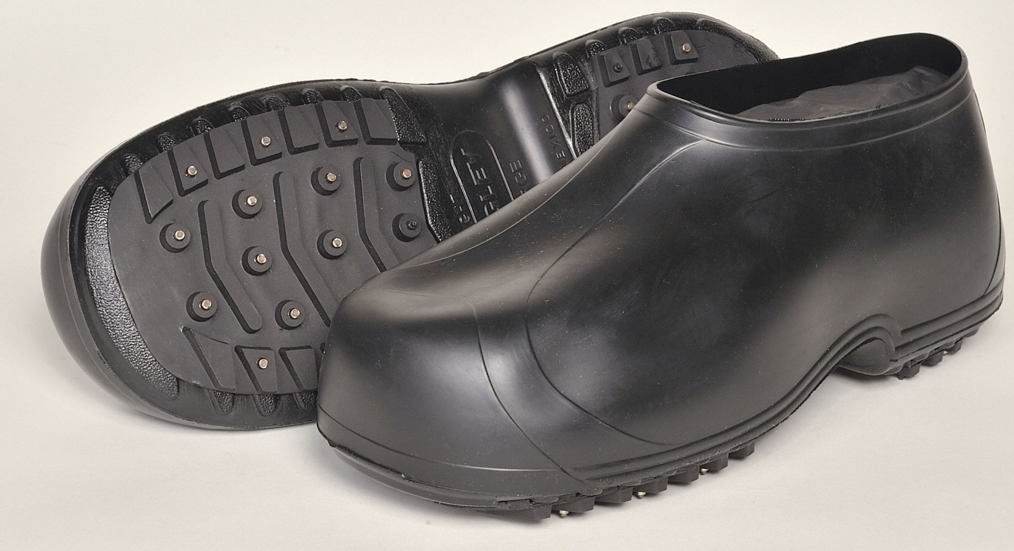 Ice Traction Overshoes, Rubber, 6.5-8, PR