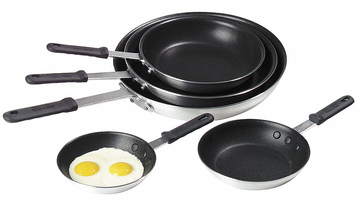 Fry Pan, Aluminum, 14 In, PK 3