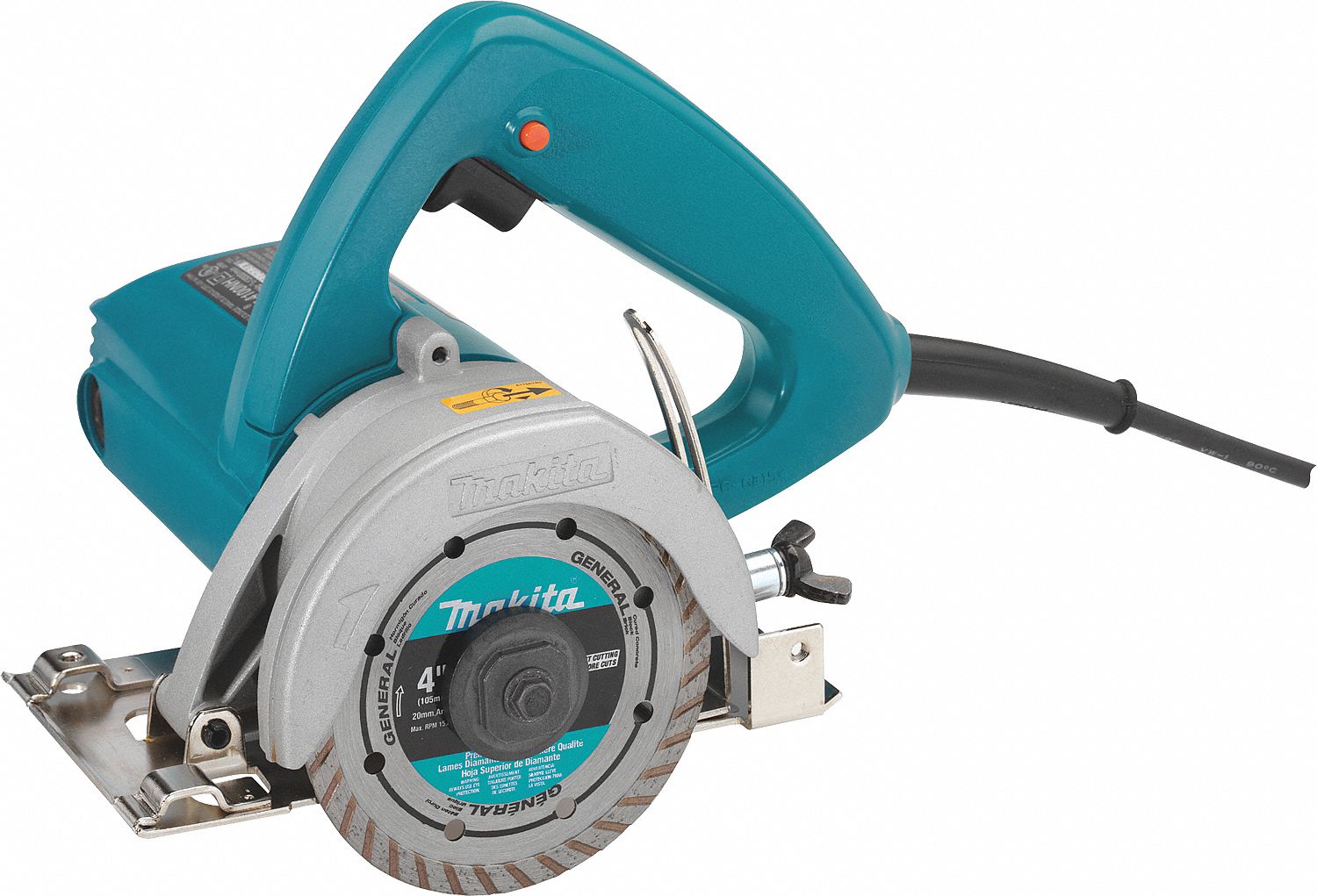 Msnry Saw, Wet/Dry Cut, Elc, 4-3/8 In Blade