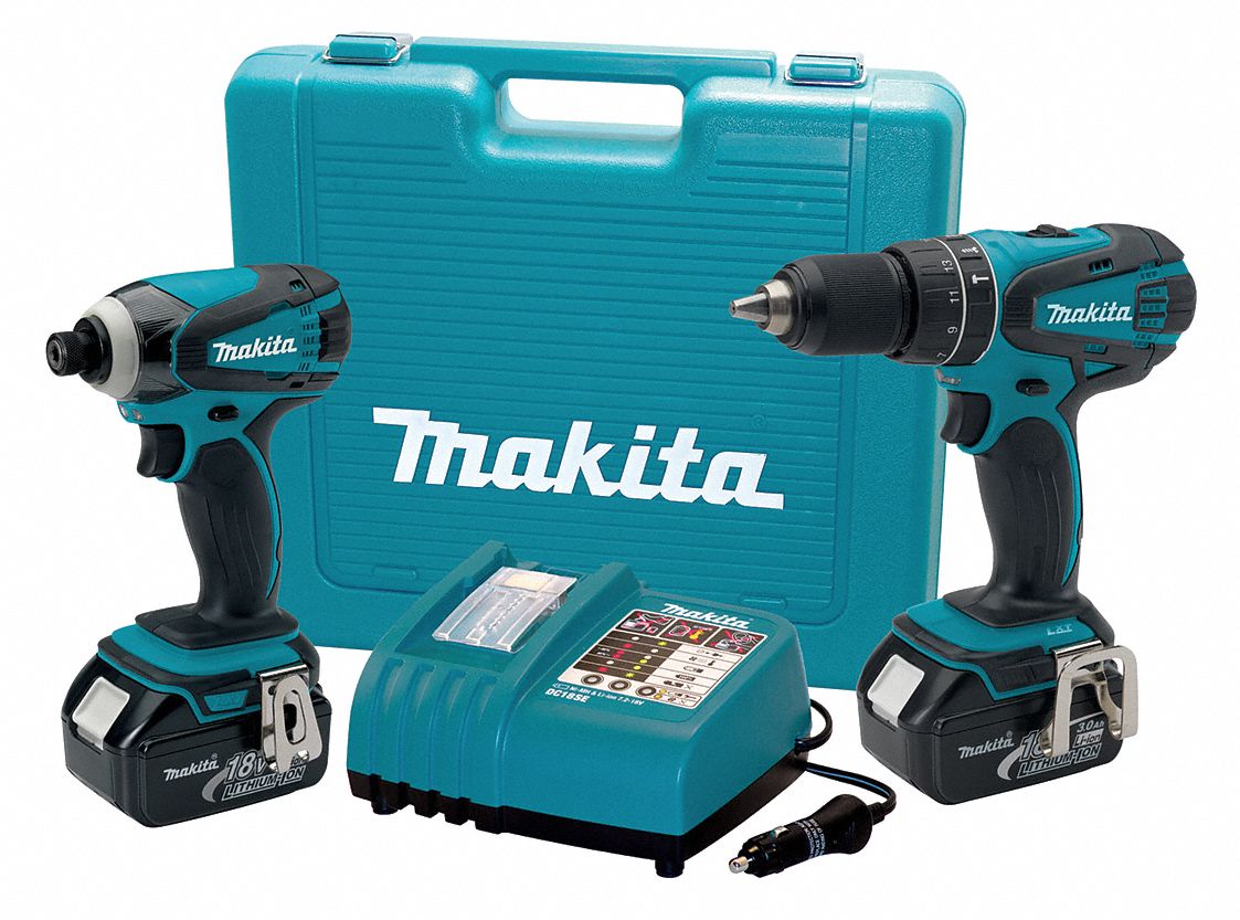 Cordless Combination Kit, 18.0V, 3.0A/hr.