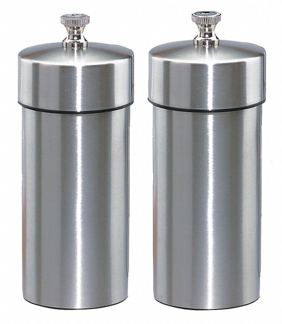 Pepper/Salt Mill, Stainless Steel, Silver
