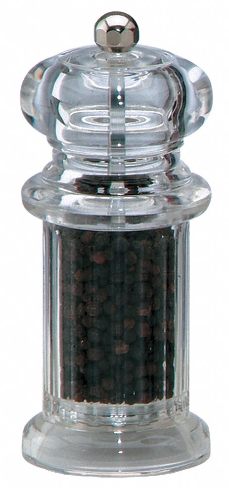 Pepper Mill, Acrylic, Clear