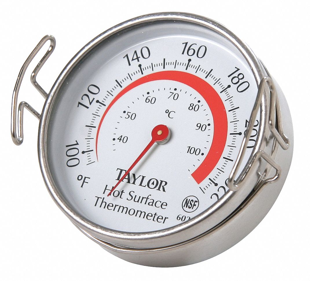 Food Srvc Thrmomtr, Grill, 100 to 700 F