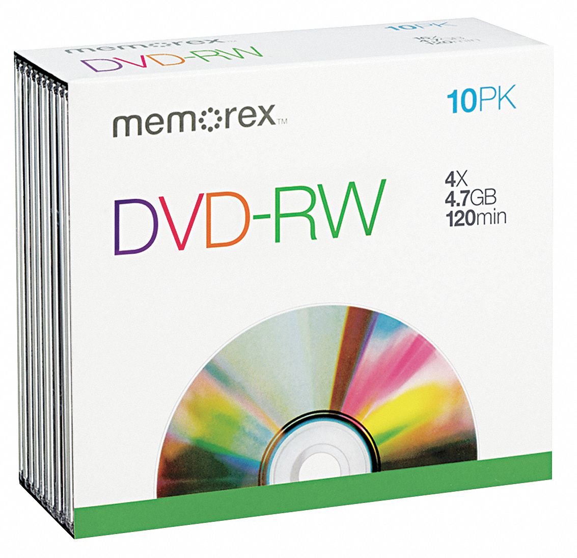 DVD-RW Disc, 4.70 GB, 120 min, 4x, PK 10