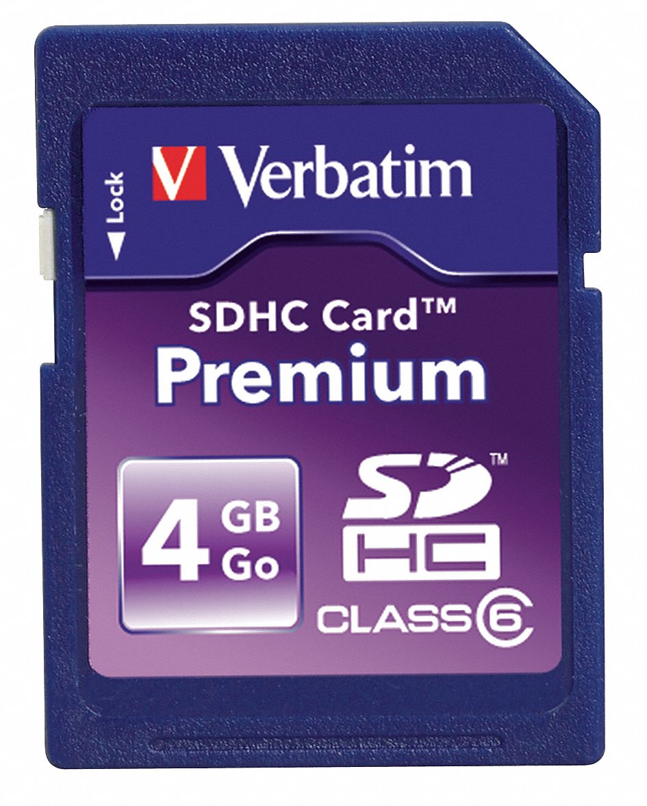Premium SDHC Memory Card, 4 GB, 