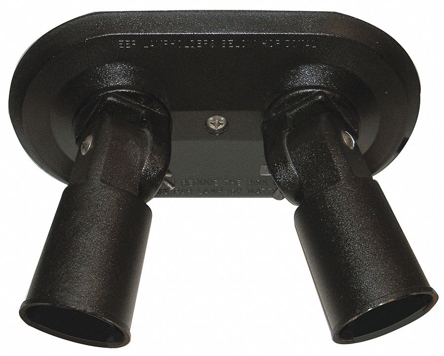 Floodlight, Double, BlkPAR38, 2-150W