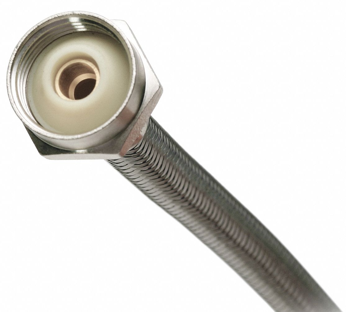 Metal Nut Toilet Supply Line, 9 In L