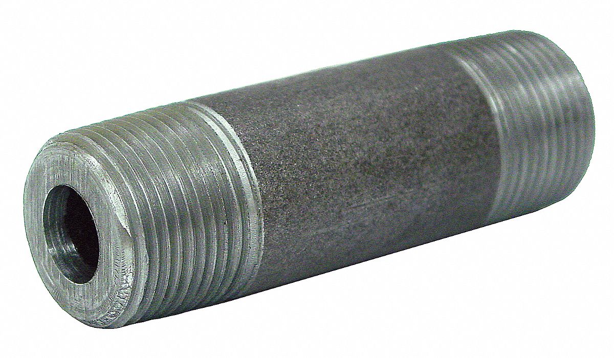 Nipple, Seamless, 1/2 In, Length 3
