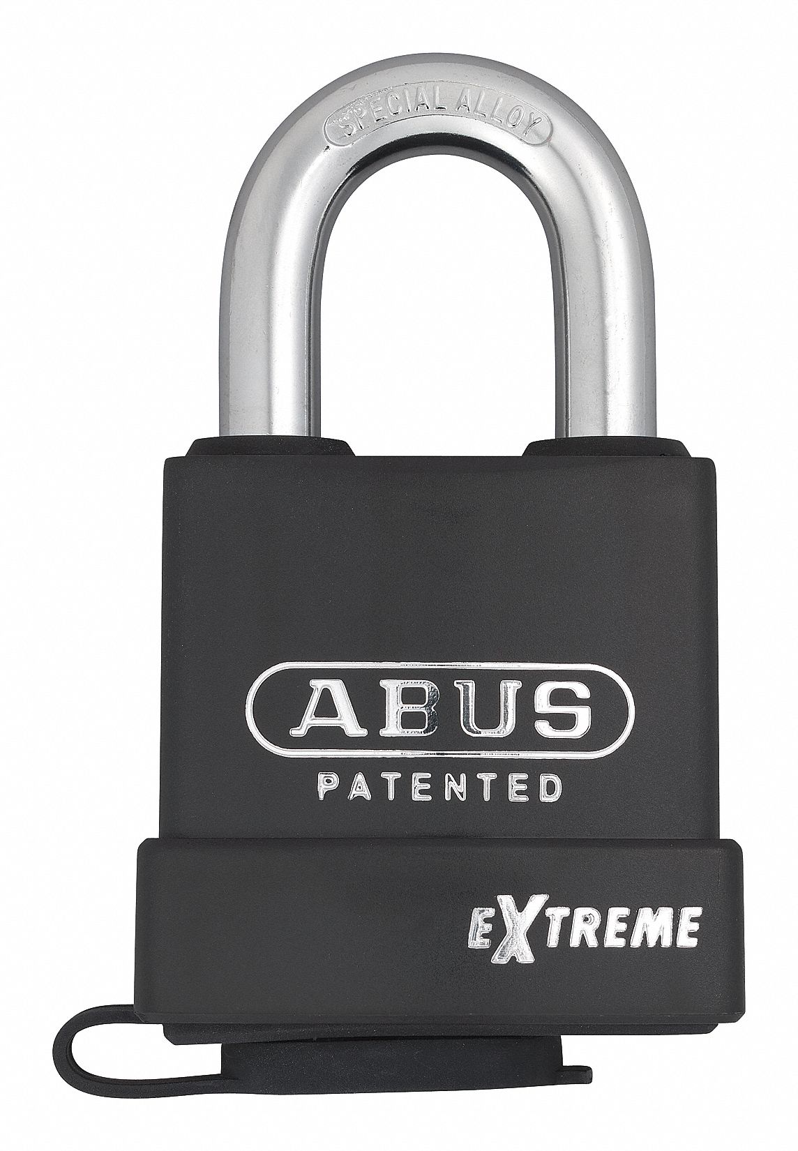 Keyed Padlock, Interchangaeble Core, Black