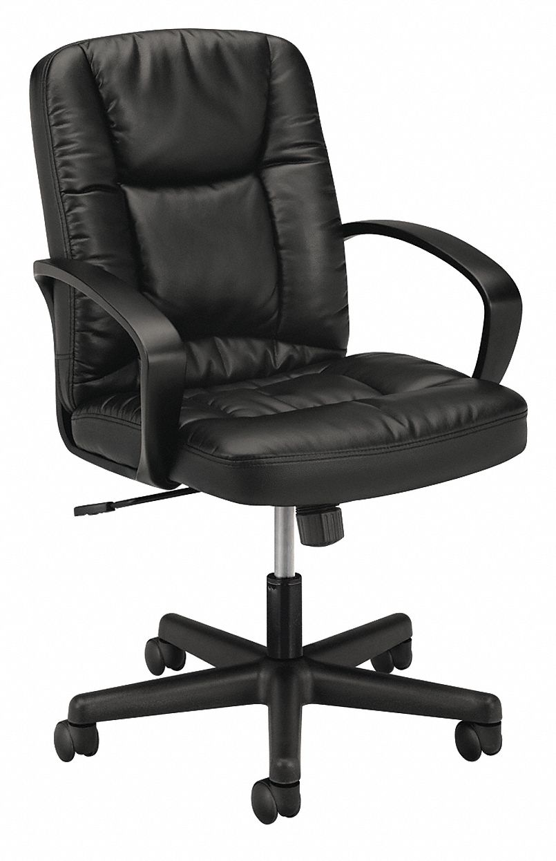 Managerial / Midback Chair, 250 lb., Black