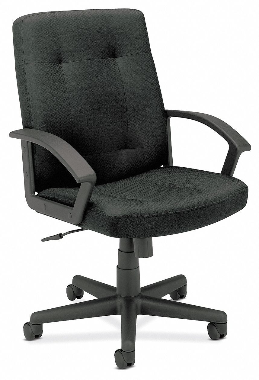 Managerial / Midback Chair, 250 lb., Black