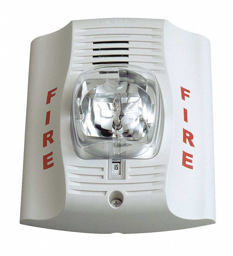 Horn Strobe, Two-Wire, White
