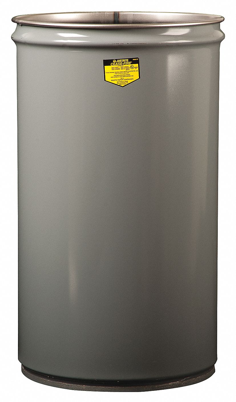 Open Head Drum, 15 Gal, Grey