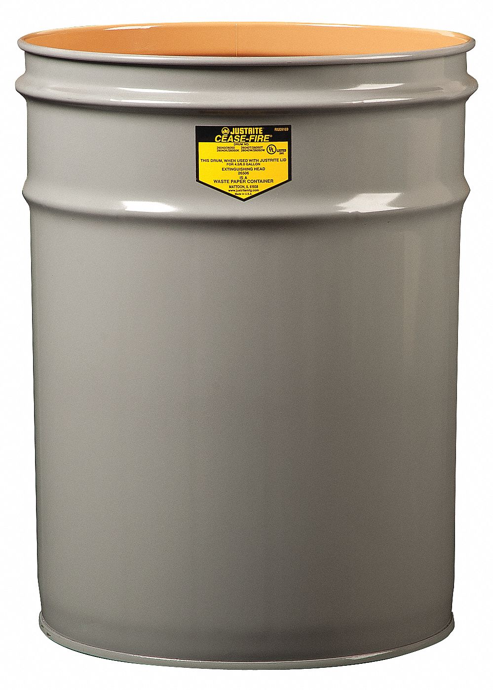 Open Head Drum, 6 Gal, Grey