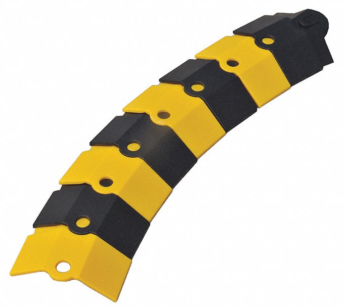 Electrical Cord Cover, Black/Yellow, 1 Ft