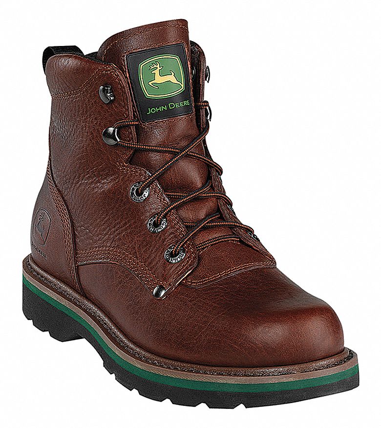 Boots, Steel Toe, Leather, 6 In, 9, PR