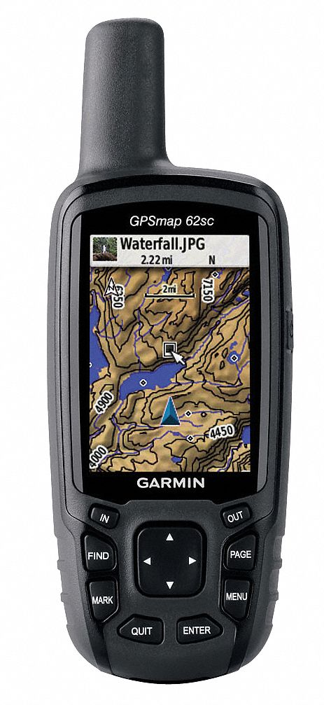 Waterproof Handheld GPS, w/Camera, 2.6 In