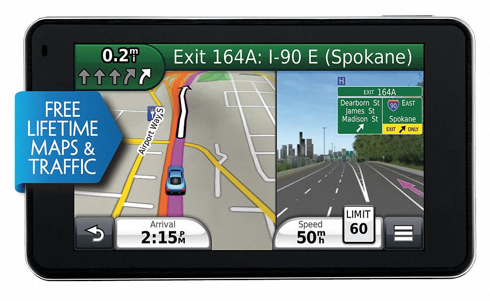 GPS Navigator, Voice Activation, 4.3 In