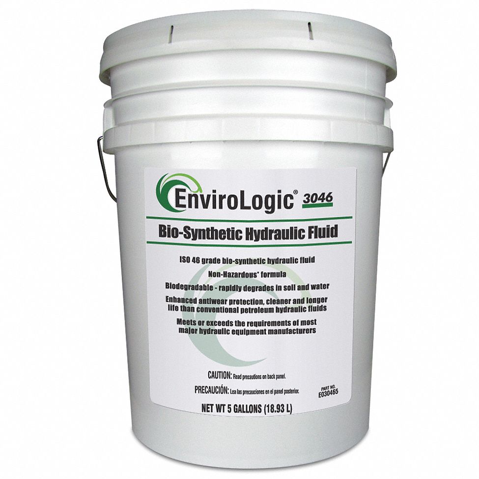 Hydraulic Fluid, Biobased 3046, 5 Gal.