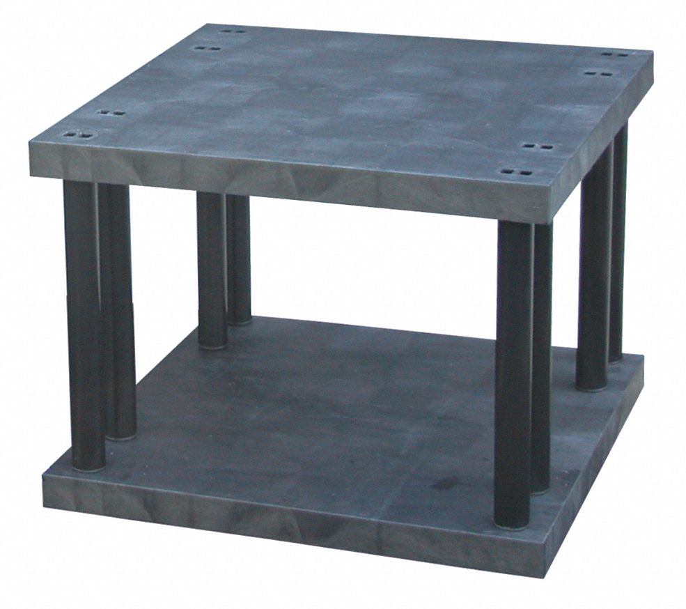 Bulk Shelving, Solid Top, 2 Shelf, 36x36x27