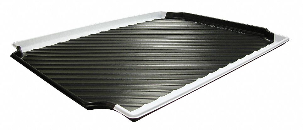 Containment Tray, Black w/White Stripe