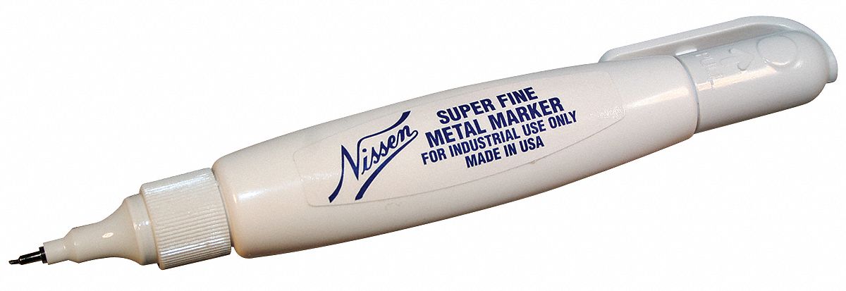 Metal Marker, Super Fine, White
